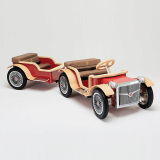 RARUS FAMILY ELECTRIC CAR _ TRAILER _Red_